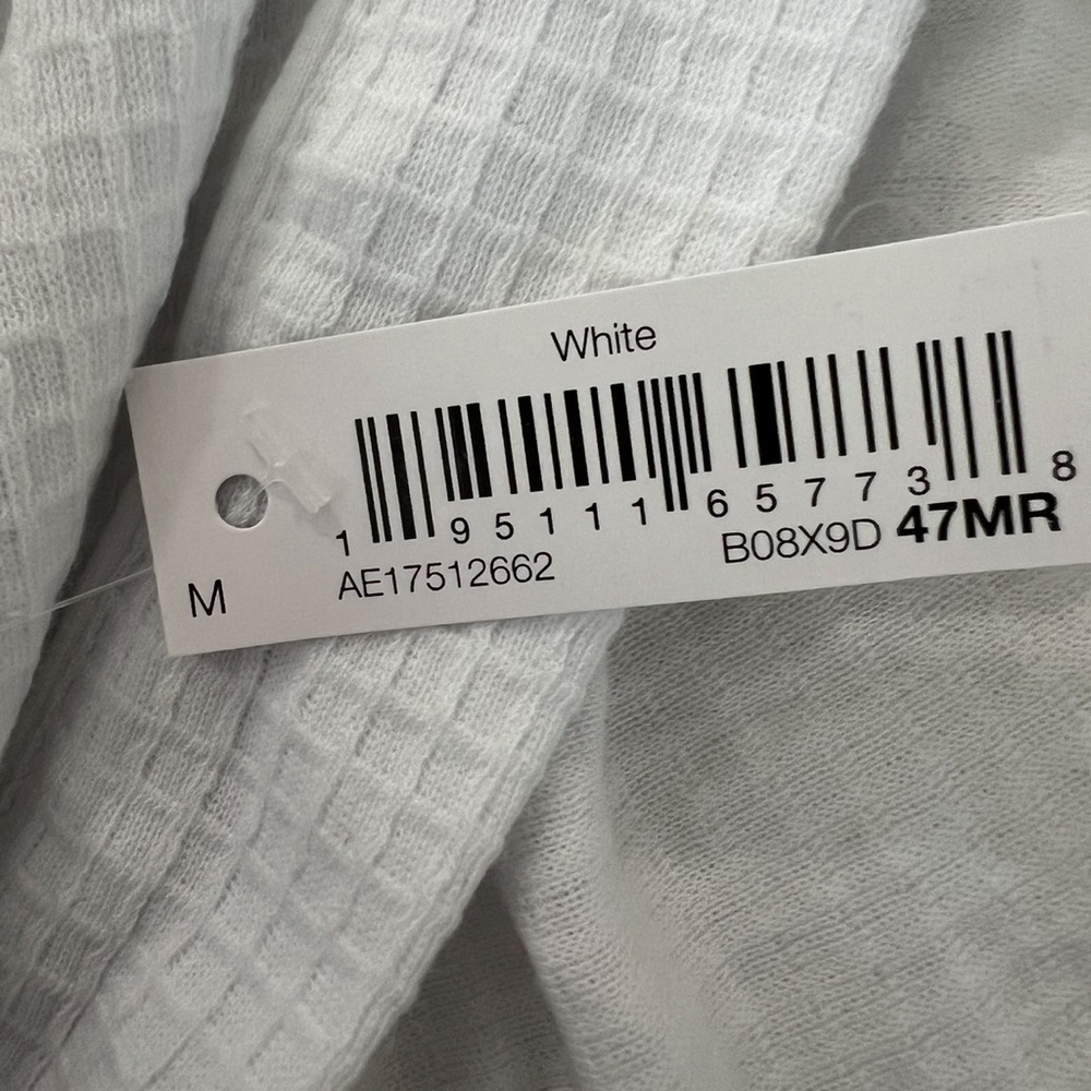White Waffle Knit Robe - Picture 8 of 9